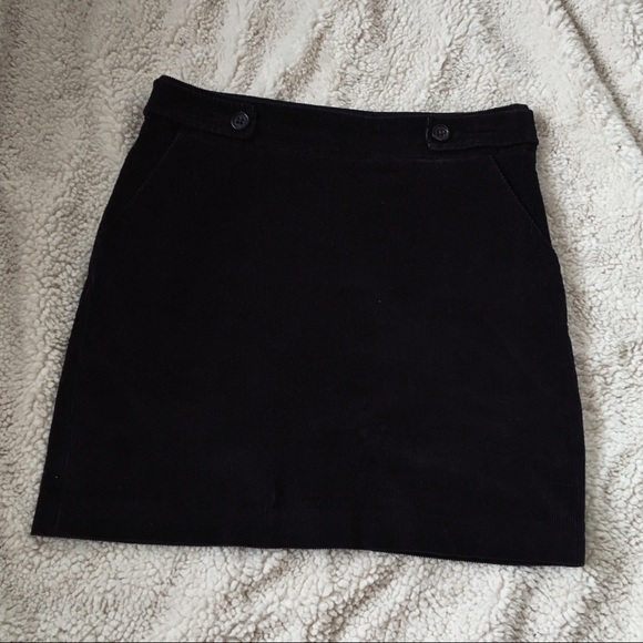 Navy Corduroy Skirt - Picture 3 of 4